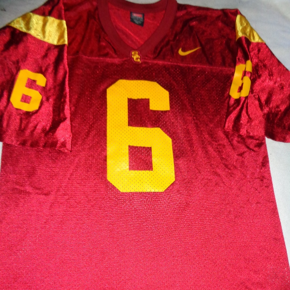 Nike Red and Yellow Men's Shirt
